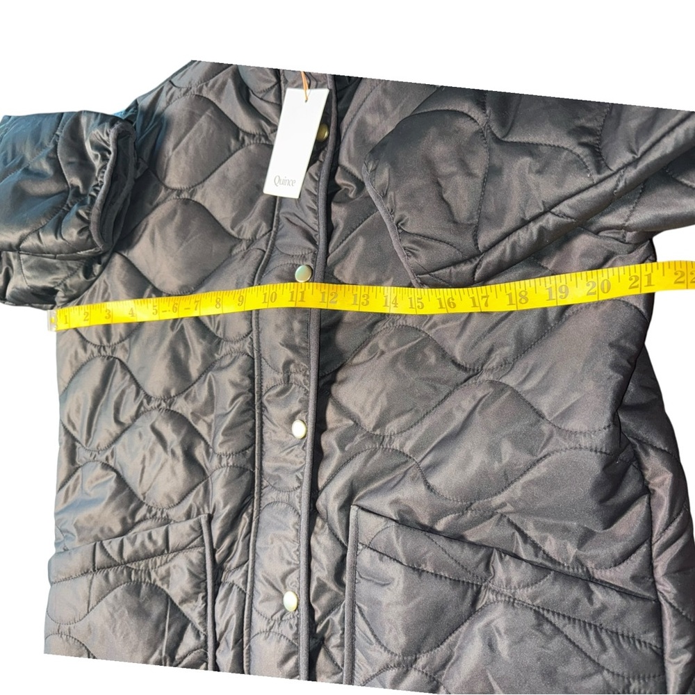 NWT Quince Featherless Quilted Long Puffer Jacket. Medium - Picture 5 of 10